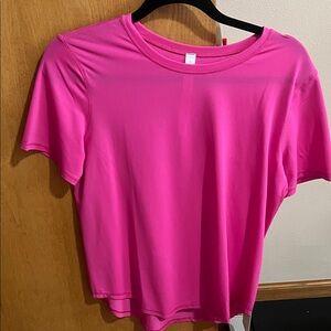 Lululemon Sonic Pink High Neck Run and Train Tee